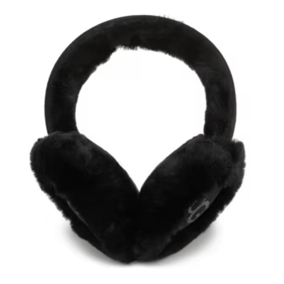 RARE! BNIB! NWT! Ugg Women's Earmuff Sheepskin Waterproof Embroidery In Black - Picture 5 of 13